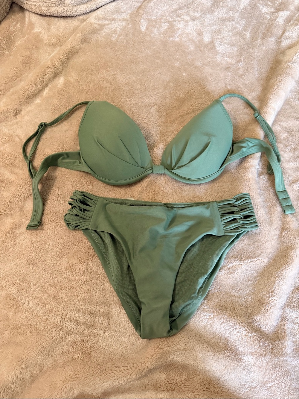 Body Glove Olive Green Padded Two-Piece Bikini Set